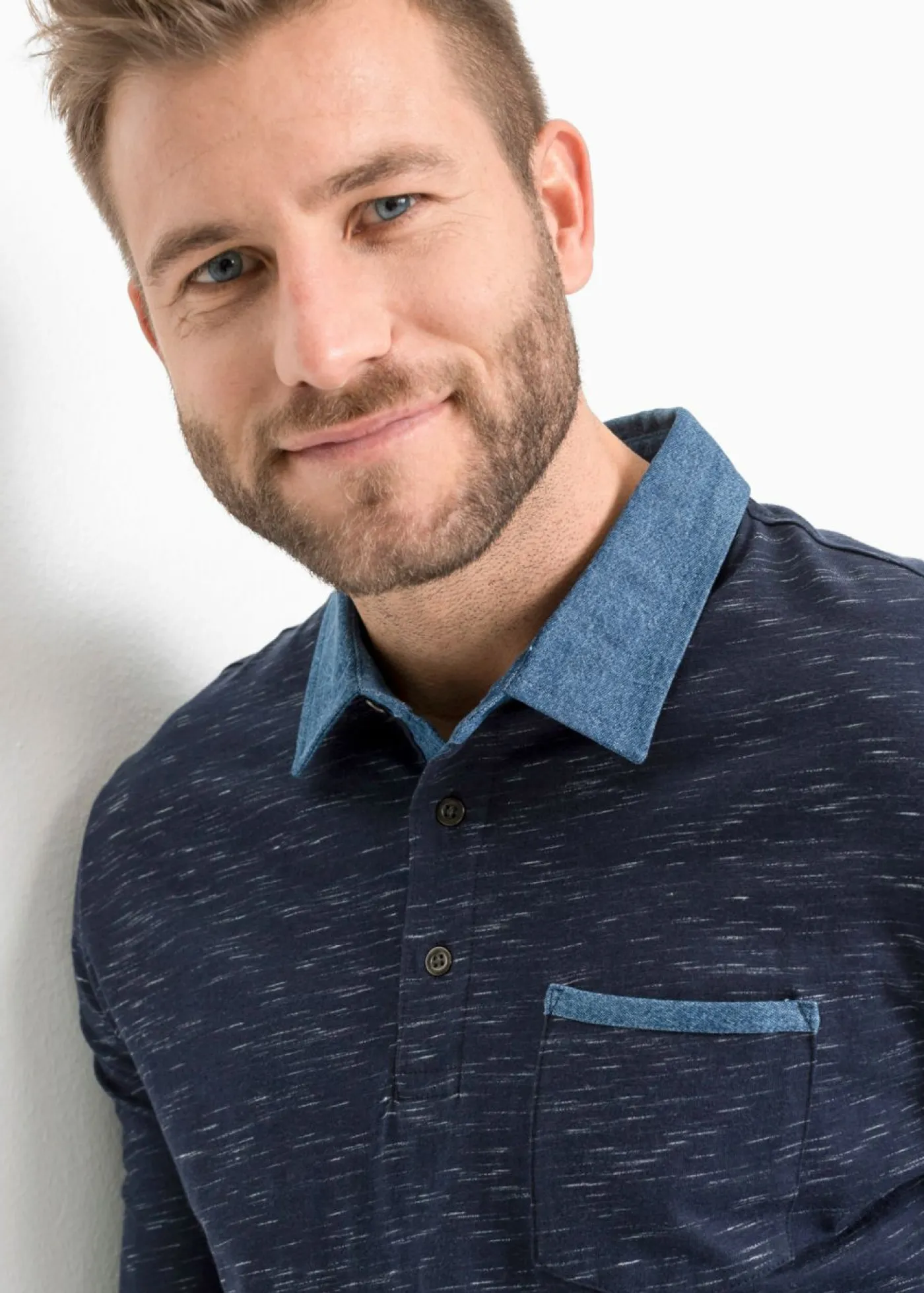 Hombre bonprix bonprix Polo de manga larga