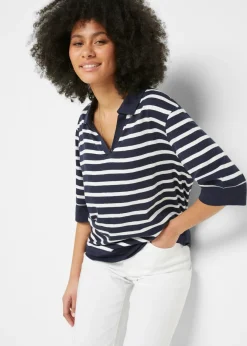 Mujer bonprix bonprix Polo de mezcla de algodón y viscosa