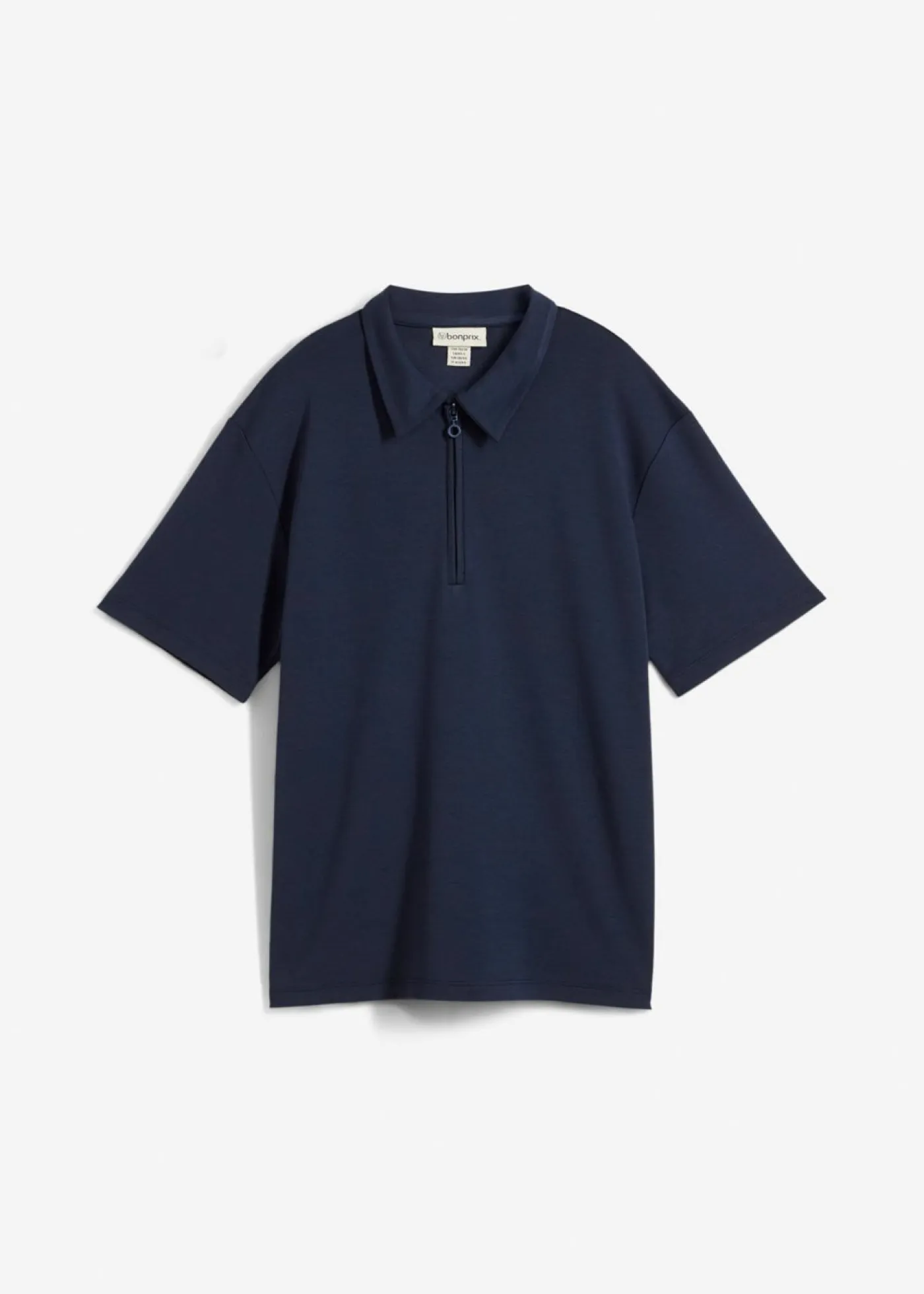 bonprix bonprix Esenciales|Camisetas>Polo de mezcla de viscosa Azul marino