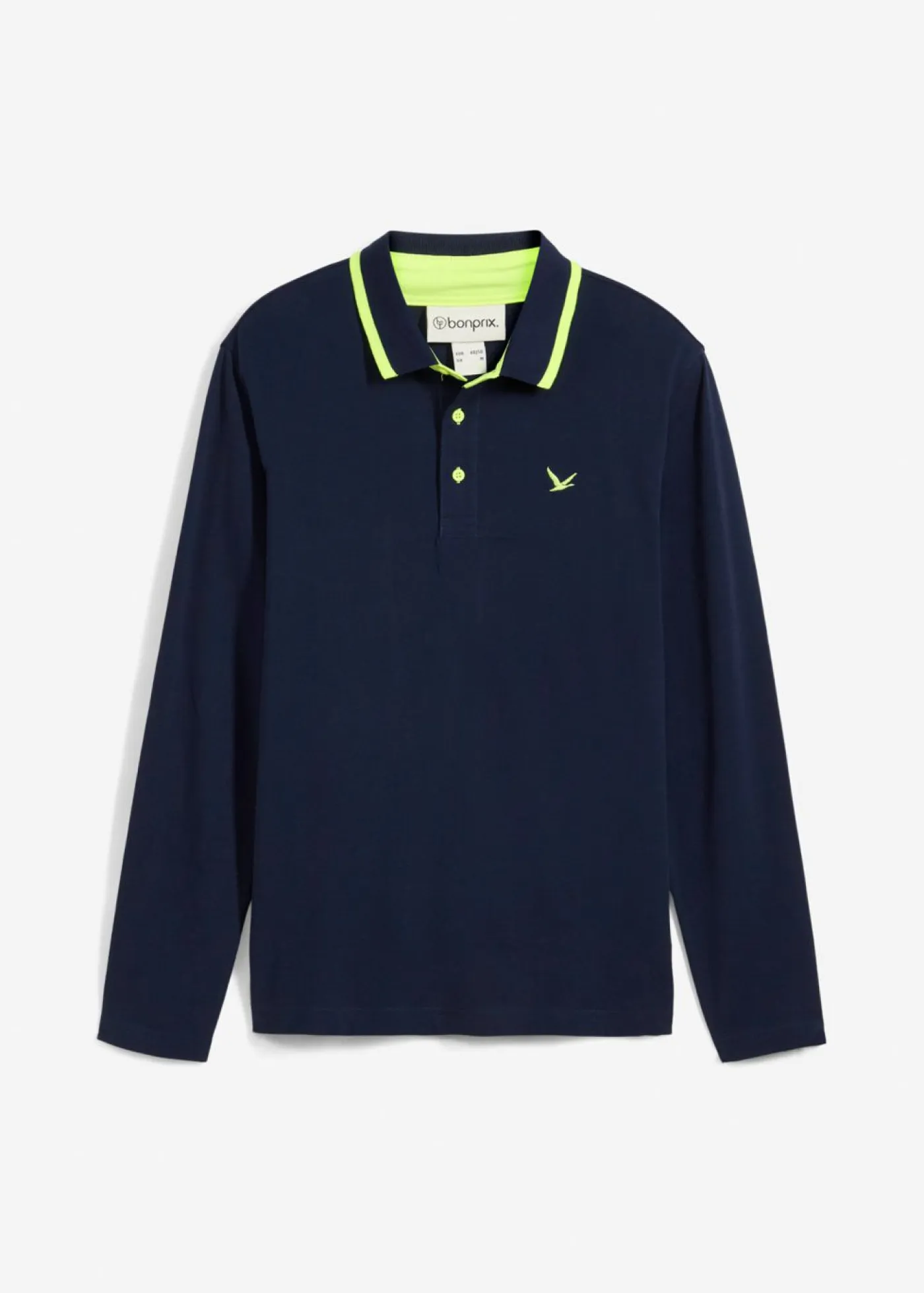 bonprix bonprix Camisetas Y Polos>Polo de piqué de algodón ecológico puro Azul marino
