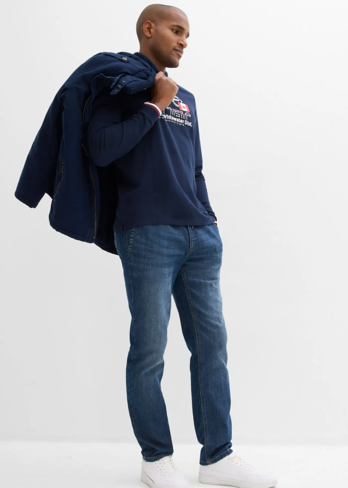 Hombre bonprix bonprix Polo de piqué de algodón orgánico puro con manga larga