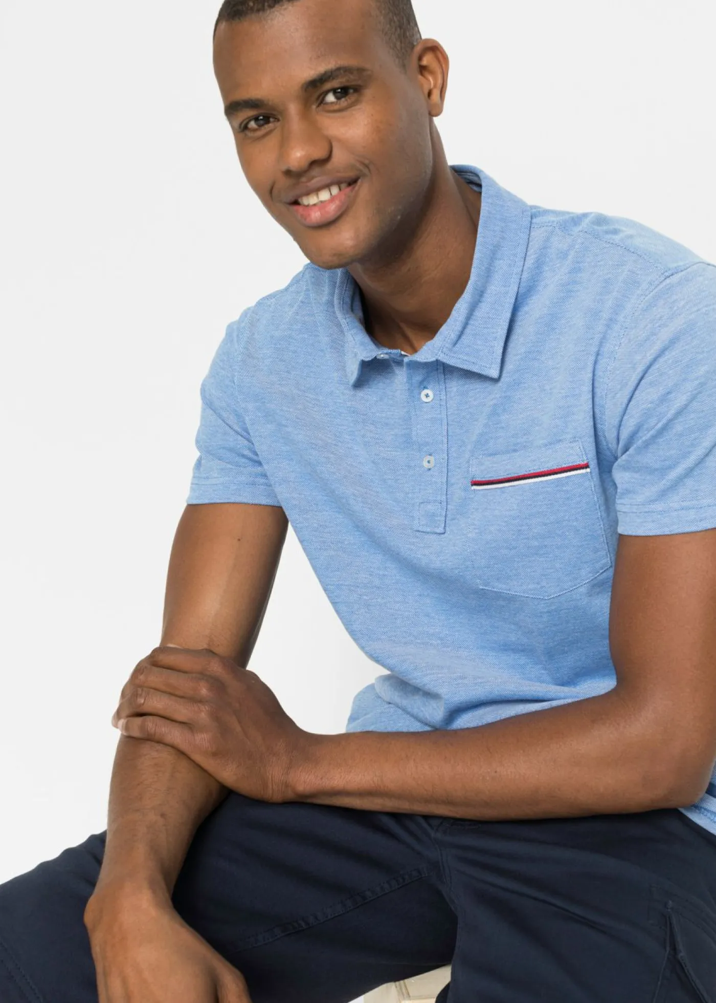 Hombre bonprix bonprix Polo de piqué de algodón orgánico puro (2 unidades)