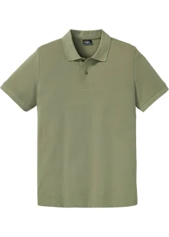 bonprix bonprix Básicos En Rebajas|Camisetas Y Polos>Polo de piqué de algodón orgánico puro Verde oliva