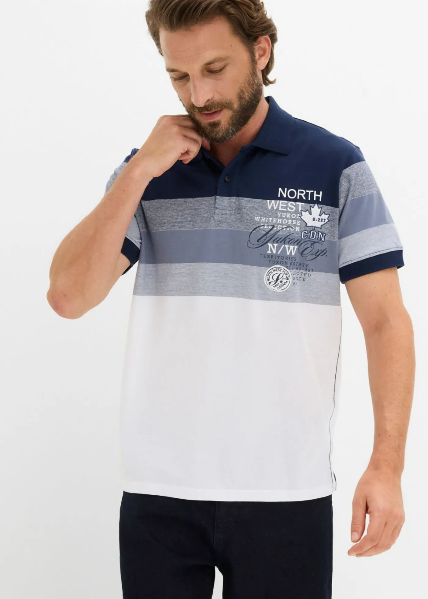 Hombre bonprix bonprix Polo de punto, de manga corta, de algodón orgánico puro