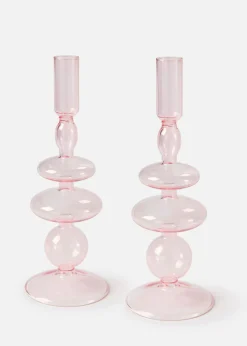 bonprix bonprix Muebles De Sala De Estar·Decoración|Primavera>Portavelas (2 unidades) Rosa