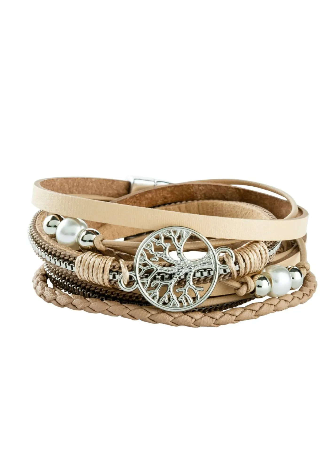 Mujer bonprix bonprix Pulsera cruzada con colgante en forma de árbol de la vida