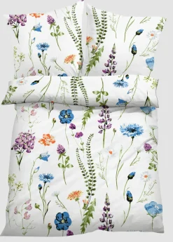 bonprix bonprix Muebles De Dormitorio·Ropa De Cama|Ropa De Cama>Ropa de cama de linón blanco-multicolor