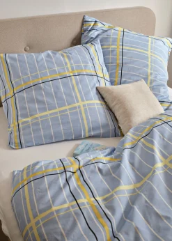 bonprix bonprix Muebles De Dormitorio·Ropa De Cama|Ropa De Cama>Ropa de cama de linón azul pálido a cuadros