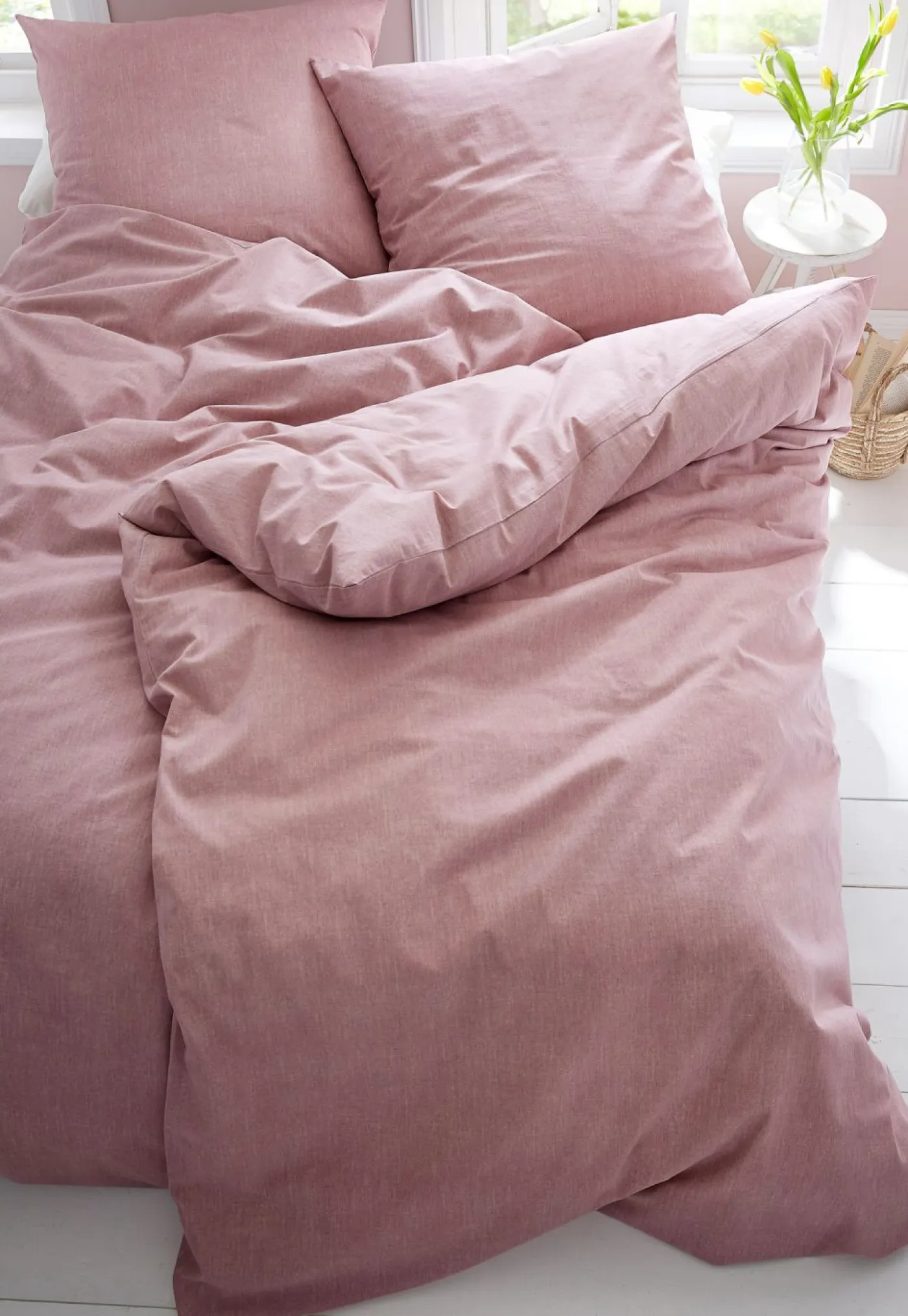 bonprix bonprix Ropa de cama de linón con aspecto de lino