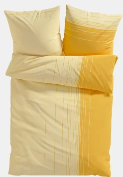 bonprix bonprix Muebles De Dormitorio·Ropa De Cama|Ropa De Cama>Ropa de cama de mezcla de algodón amarillo con rayas