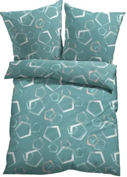 bonprix bonprix Muebles De Dormitorio·Ropa De Cama|Ropa De Cama>Ropa de cama de mezcla de algodón azul pálido