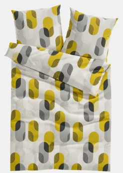 bonprix bonprix Muebles De Dormitorio·Ropa De Cama|Novedades>Ropa de cama de mezcla de algodón Blanco-gris-amarillo