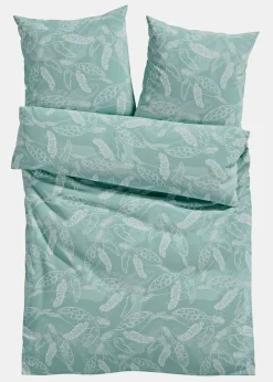 bonprix bonprix Muebles De Dormitorio·Ropa De Cama|Ropa De Cama>Ropa de cama de mezcla de algodón turquesa