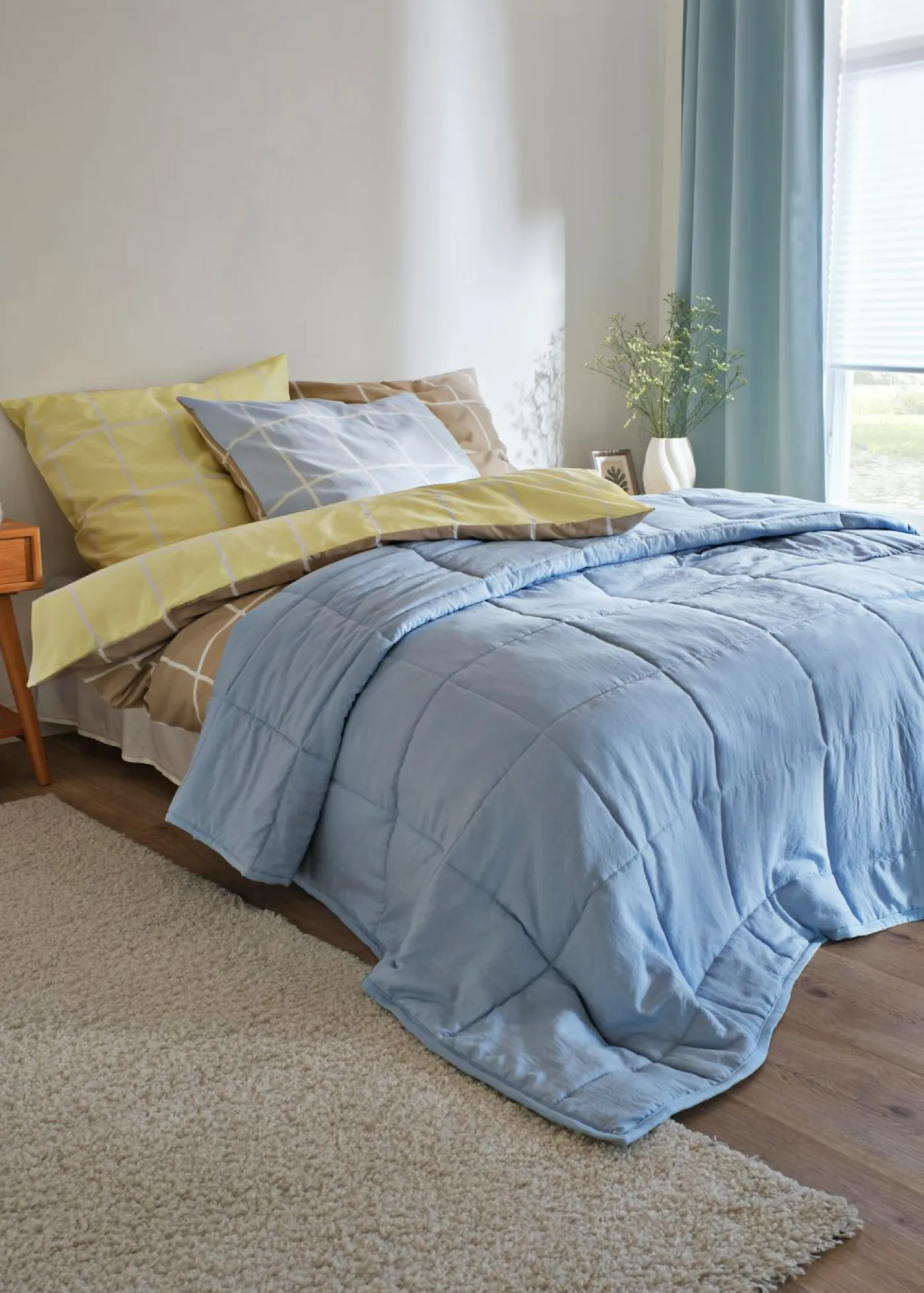 bonprix bonprix Ropa de cama reversible de mezcla de algodón