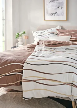bonprix bonprix Muebles De Dormitorio·Ropa De Cama|Ropa De Cama>Ropa de cama reversible de linón Crema