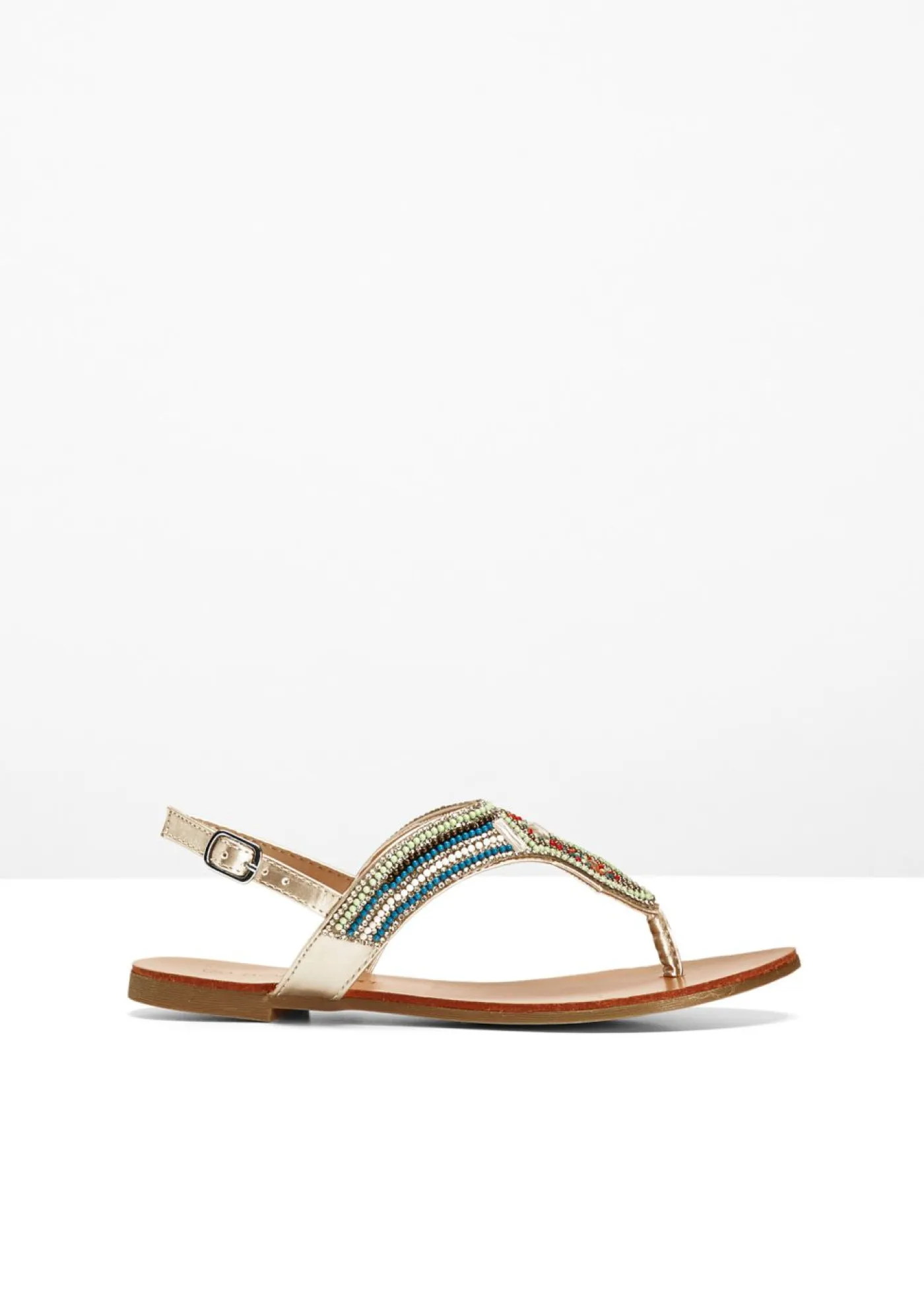 bonprix bonprix Zapatos Primavera-Verano>Sandalias con abalorios menta