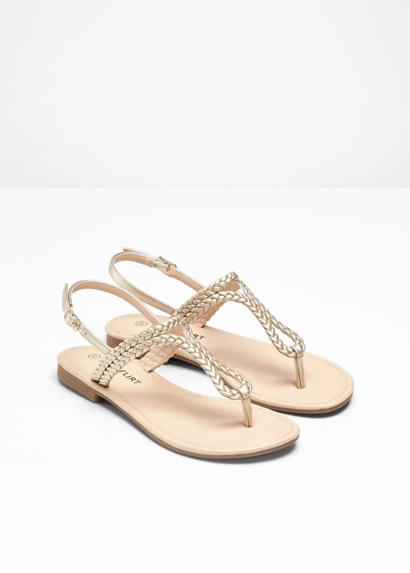 bonprix bonprix Niña·Zapatos|Zapatos Primavera-Verano>Sandalias de dedo Oro