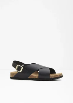 bonprix bonprix Zapatos Primavera-Verano|Premium>Sandalias de piel Negro