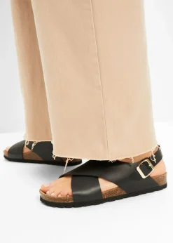 bonprix bonprix Zapatos Primavera-Verano|Premium>Sandalias de piel Negro