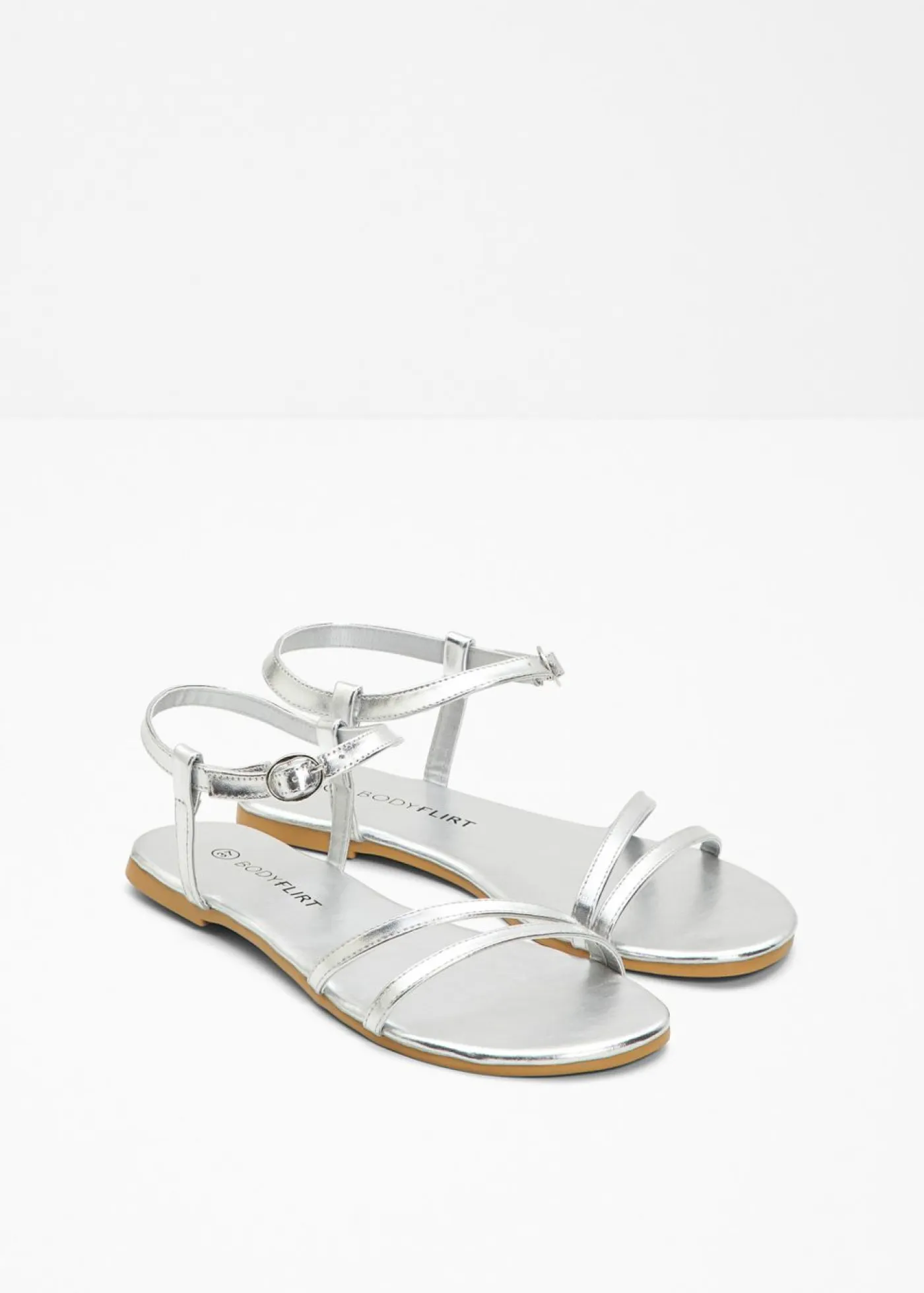 bonprix bonprix Tendencias·Zapatos Veganos|Tendencias·Fiesta>Sandalias de tiras Plata