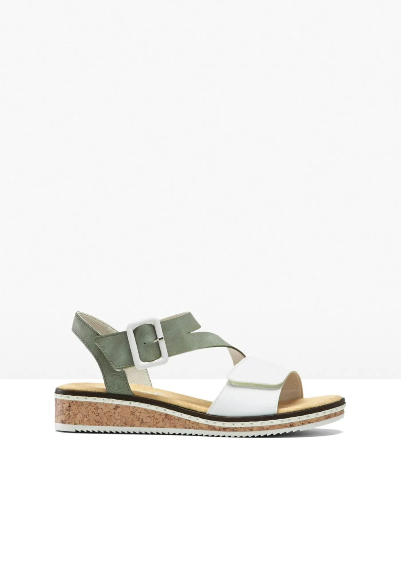 bonprix Rieker Zapatos De Marca·Rieker|Zapatos Primavera-Verano>Sandalias Rieker Verde-blanco