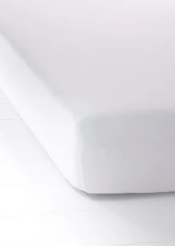 bonprix bonprix Muebles De Dormitorio·Colchones Y Toppers|Sábanas Y Fundas De Colchón>Sábana bajera en tejido de punto de algodón Blanco