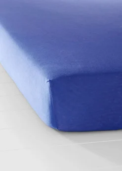 bonprix bonprix Muebles De Dormitorio·Colchones Y Toppers|Sábanas Y Fundas De Colchón>Sábana bajera en tejido de punto de algodón Azul