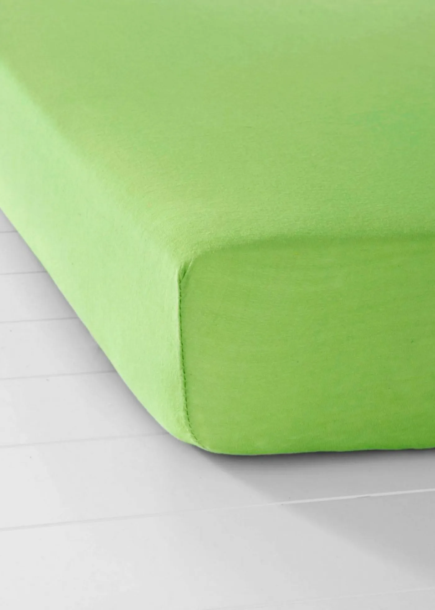 bonprix bonprix Muebles De Dormitorio·Colchones Y Toppers|Sábanas Y Fundas De Colchón>Sábana bajera en tejido de punto de algodón Verde