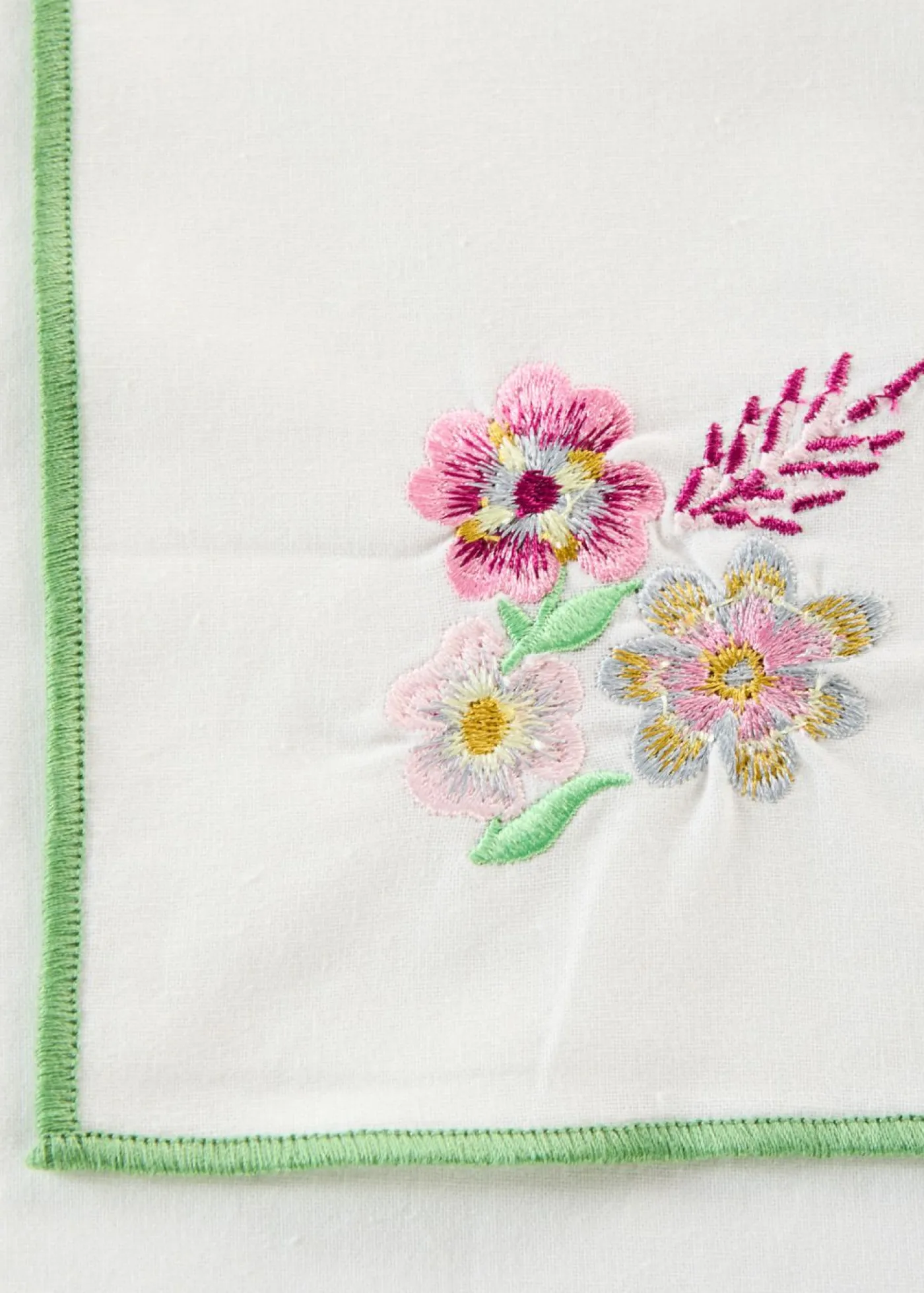 bonprix bonprix Decoración Barata|Primavera>Servilletas de algodón orgánico (2 unidades) blanco-multicolor