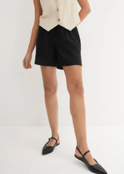 Mujer bonprix bonprix Shorts paperbag con lino