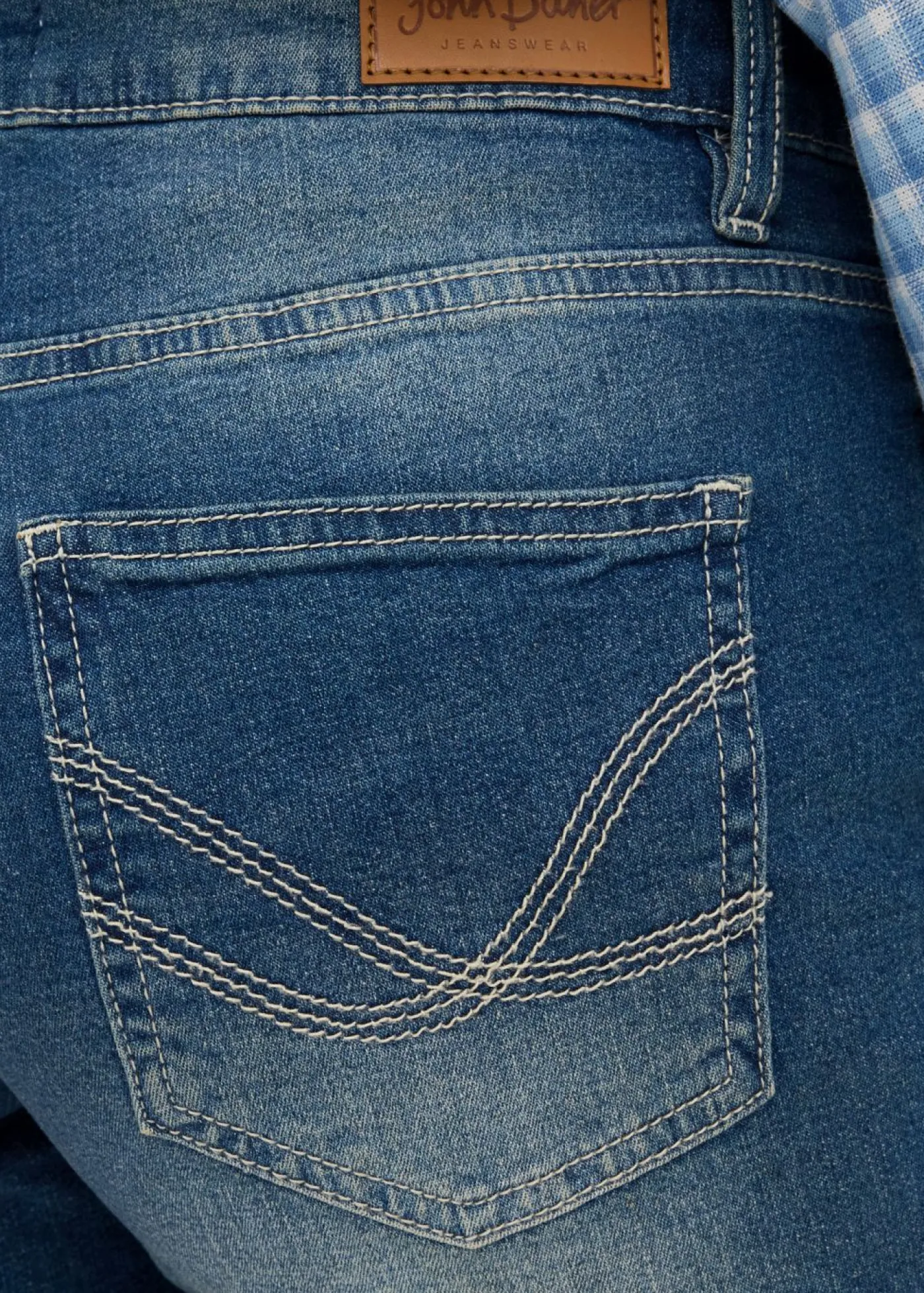 bonprix bonprix Shorts|Vaqueros>Shorts vaqueros, slim fit, mid waist, 2 unidades Azul claro + azul desgastado