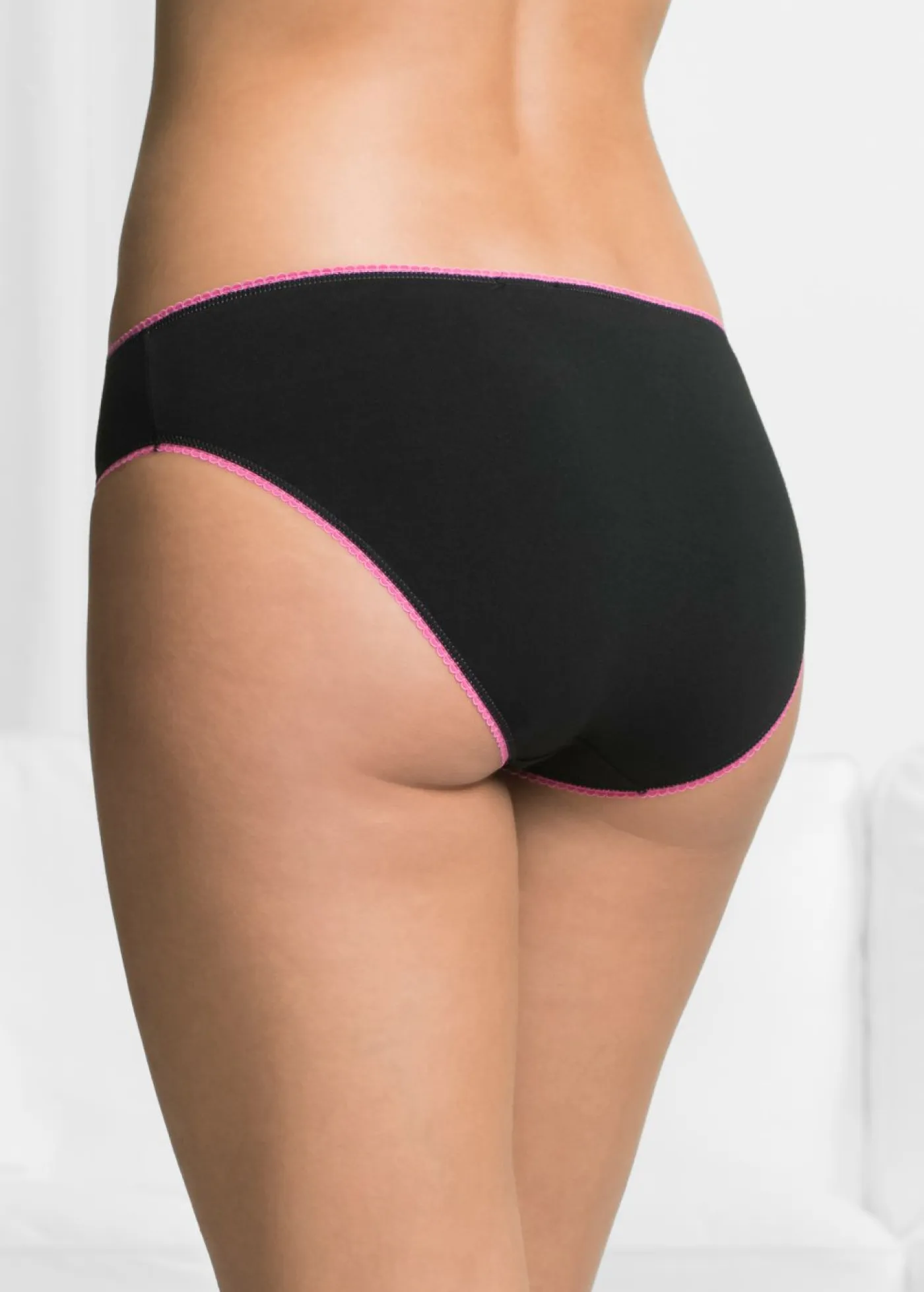 bonprix bonprix Ropa Interior De Algodón|Bragas>Slip (5 unidades) Negro multicolor