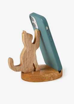 bonprix bonprix Decoración Barata>Soporte para móvil con diseño de gato Natural