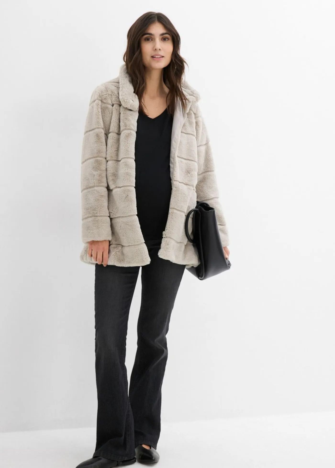 Mujer bonprix bonprix Suave chaqueta de pelo para durante y después del embarazo