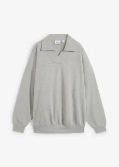 bonprix bonprix Ropa Cómoda>Sudadera Gris claro jaspeado