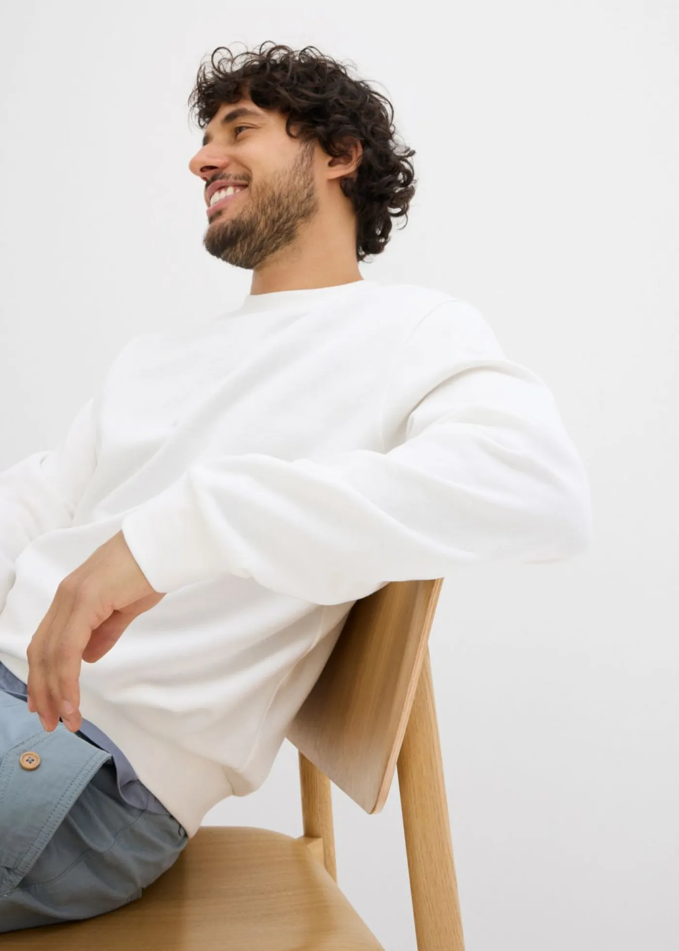 bonprix bonprix Básicos En Rebajas|Ropa Deportiva>Sudadera Blanco lana