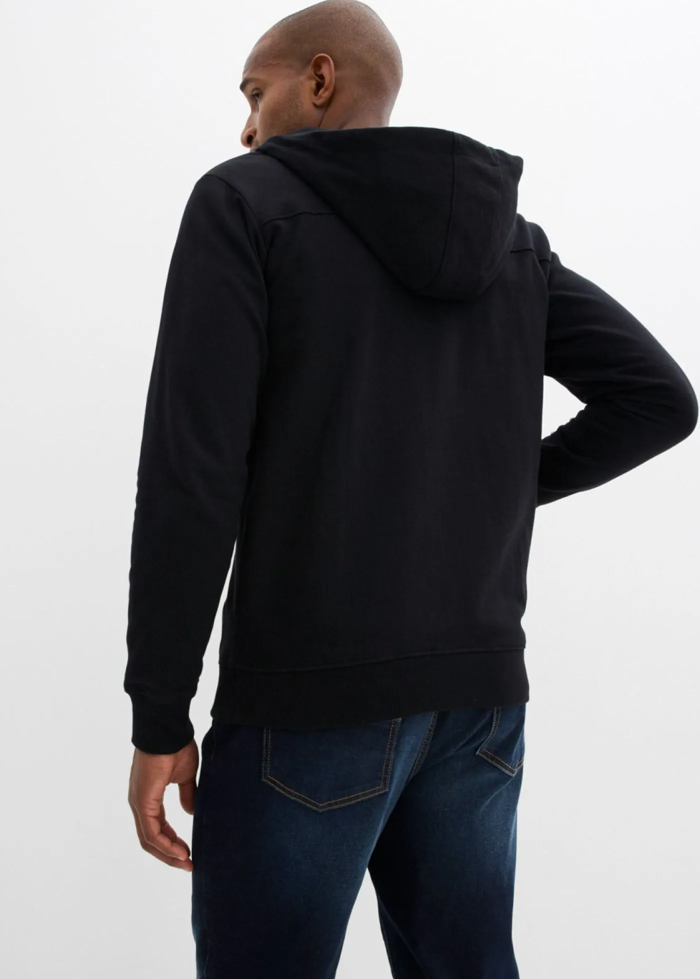 bonprix bonprix Premamá>Sudadera 2 en 1 de algodón suave con capucha para hombres Negro
