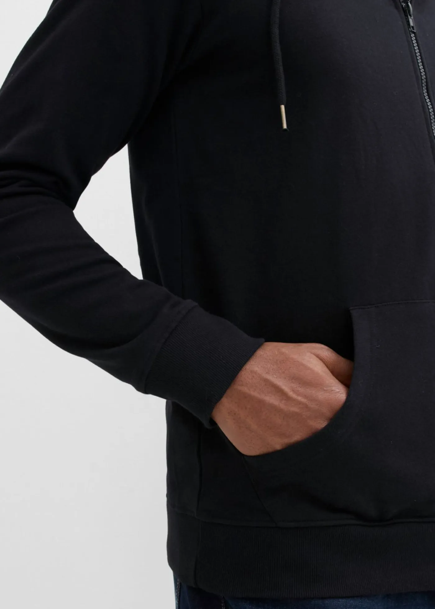 bonprix bonprix Premamá>Sudadera 2 en 1 de algodón suave con capucha para hombres Negro