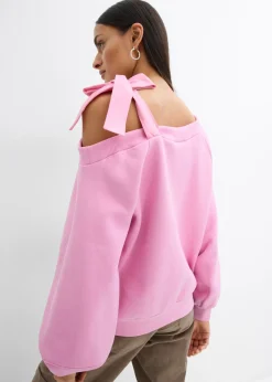 Mujer bonprix bonprix Sudadera ancha con un hombro al descubierto