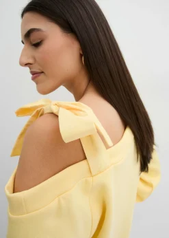 Mujer bonprix bonprix Sudadera ancha con un hombro al descubierto