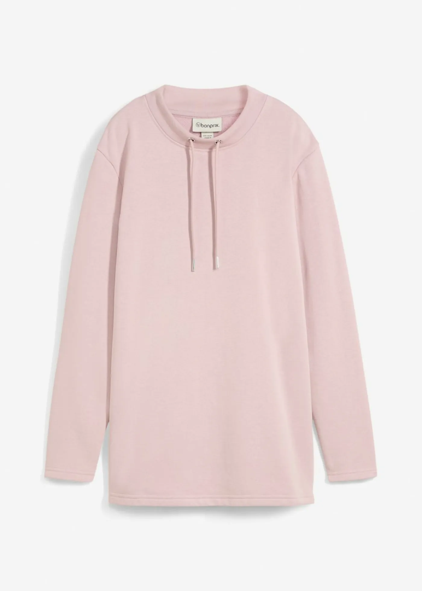 bonprix bonprix Básicos|Ropa Cómoda>Sudadera con abertura Rosa mate
