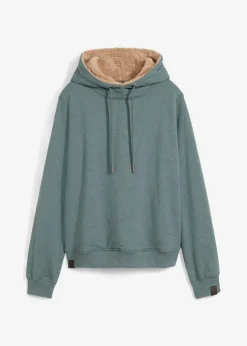 bonprix bonprix Ropa Cómoda>Sudadera con capucha Verde eucalipto