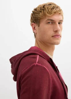 Hombre bonprix bonprix Sudadera con capucha con efecto desgastado