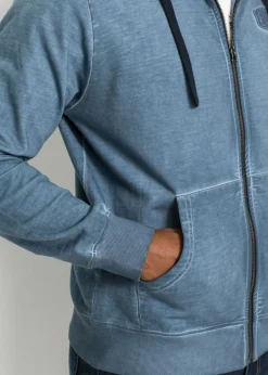 Hombre bonprix bonprix Sudadera con capucha con efecto desgastado