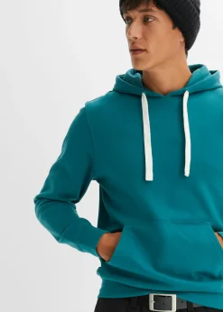 Hombre bonprix bonprix Sudadera con capucha de algodón puro