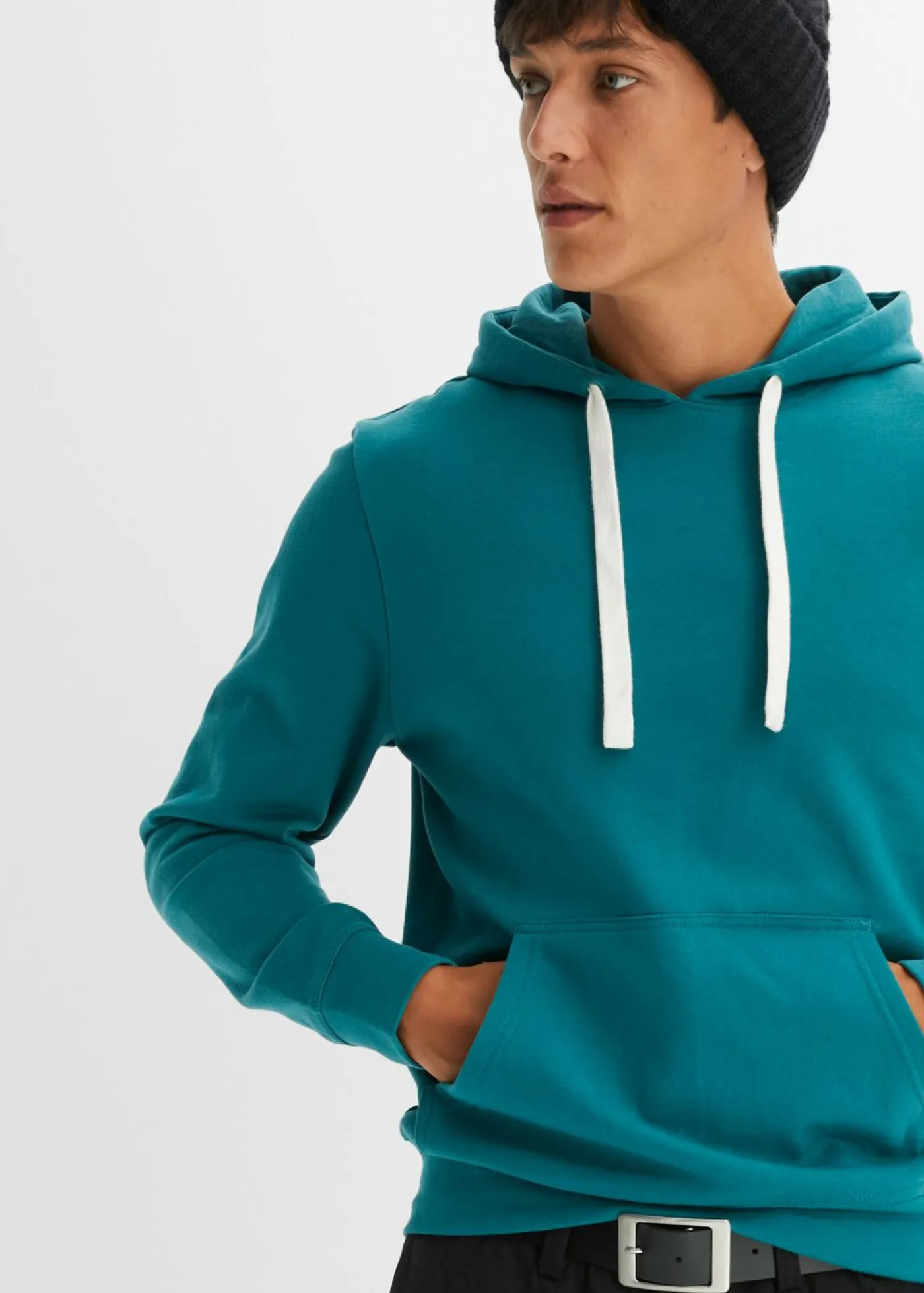 Hombre bonprix bonprix Sudadera con capucha de algodón puro