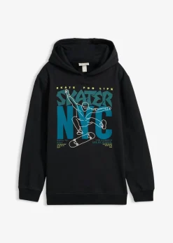 bonprix bonprix Ropa 9 A 16 Años·Sudaderas Y Jerséis|Ropa 9 A 16 Años·Novedades>Sudadera con capucha de algodón orgánico Negro