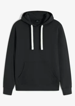 bonprix bonprix Básicos En Rebajas|Chándals>Sudadera con capucha de algodón puro Negro