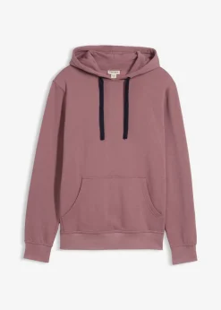 bonprix bonprix Básicos En Rebajas|Chándals>Sudadera con capucha de algodón puro Violeta mate