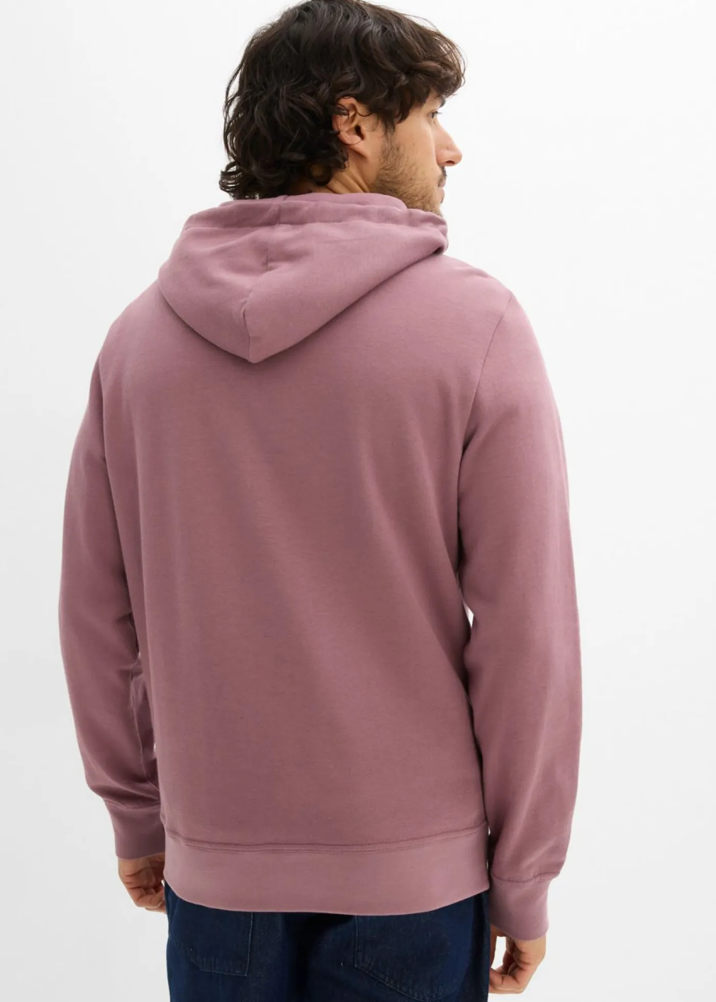 bonprix bonprix Básicos En Rebajas|Chándals>Sudadera con capucha de algodón puro Violeta mate